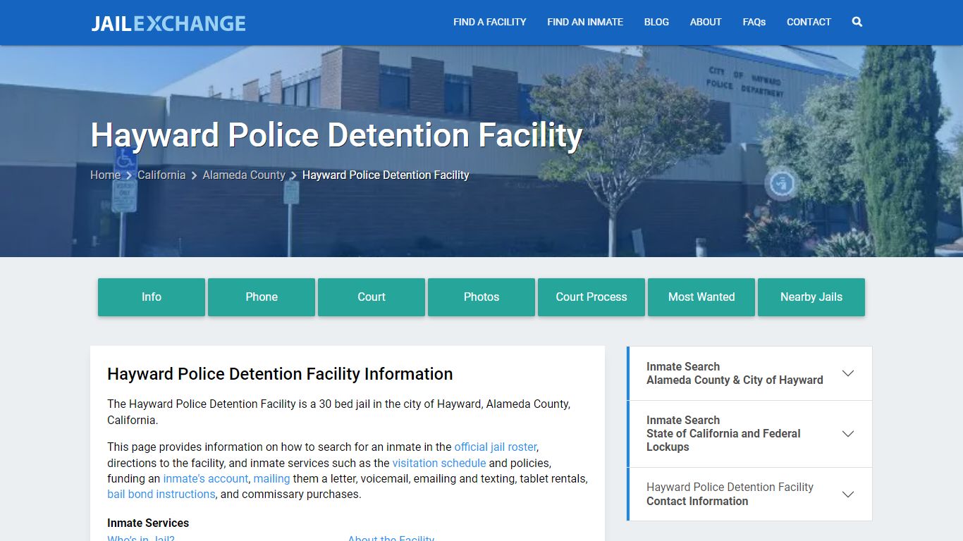 Hayward Police Detention Facility - Jail Exchange